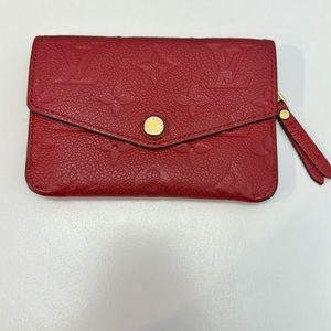 Louis Vuitton Empreinte Monogram Pochette Coin Case holder with keychain